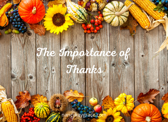 The Importance of Thanks