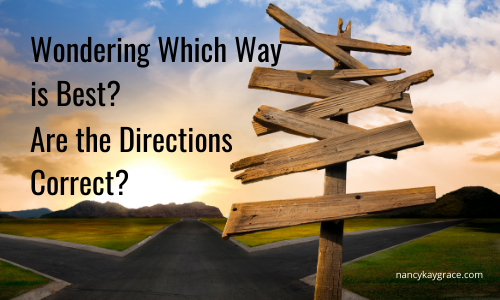 Wondering Which Way is Best? Are the Directions Correct?