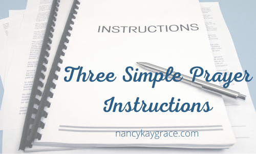Simple prayer Instructions