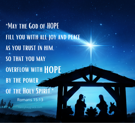 may the God of hope fill you