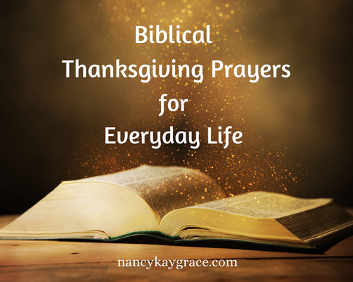 biblical Thanksgiving Prayers