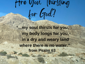 Thirsting for God?